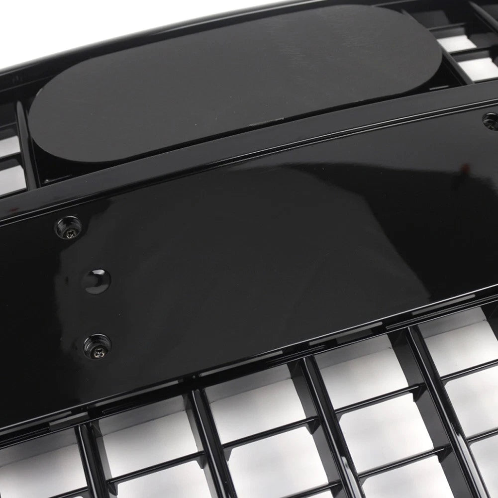 1 Piece Front Bumper Radiator Vent Grille For Audi Q7 2005-2015 Glossy Black