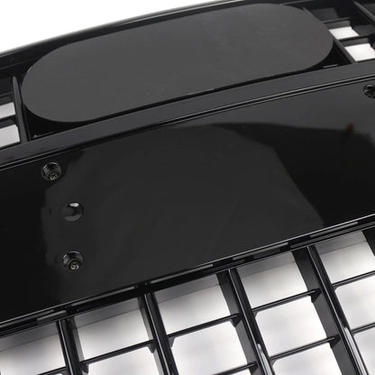 1 Piece Front Bumper Radiator Vent Grille For Audi Q7 2005-2015 Glossy Black