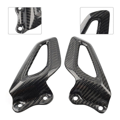 Carbon Fiber Rearset Footrest Plate Heel Guard For BMW S1000RR19-24 M1000RR 21+