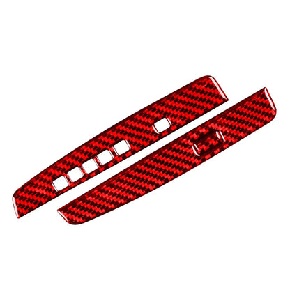 Red Carbon Fiber Interior Gear Shift Cover Trim For Honda Accord 2013-2017 US