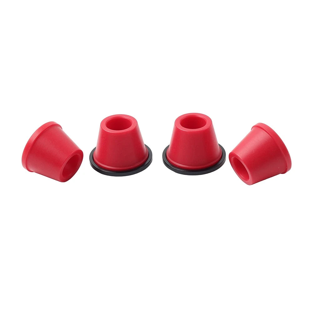 Handlebar Clamp Mount Bushings For CRF YZF RMZ KLX KX Dirt Pit Red+Black