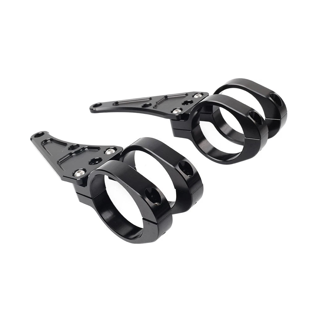 54MM Motorcycle Headlight Bracket Mount Clamp Fork Tube Holder For Harley