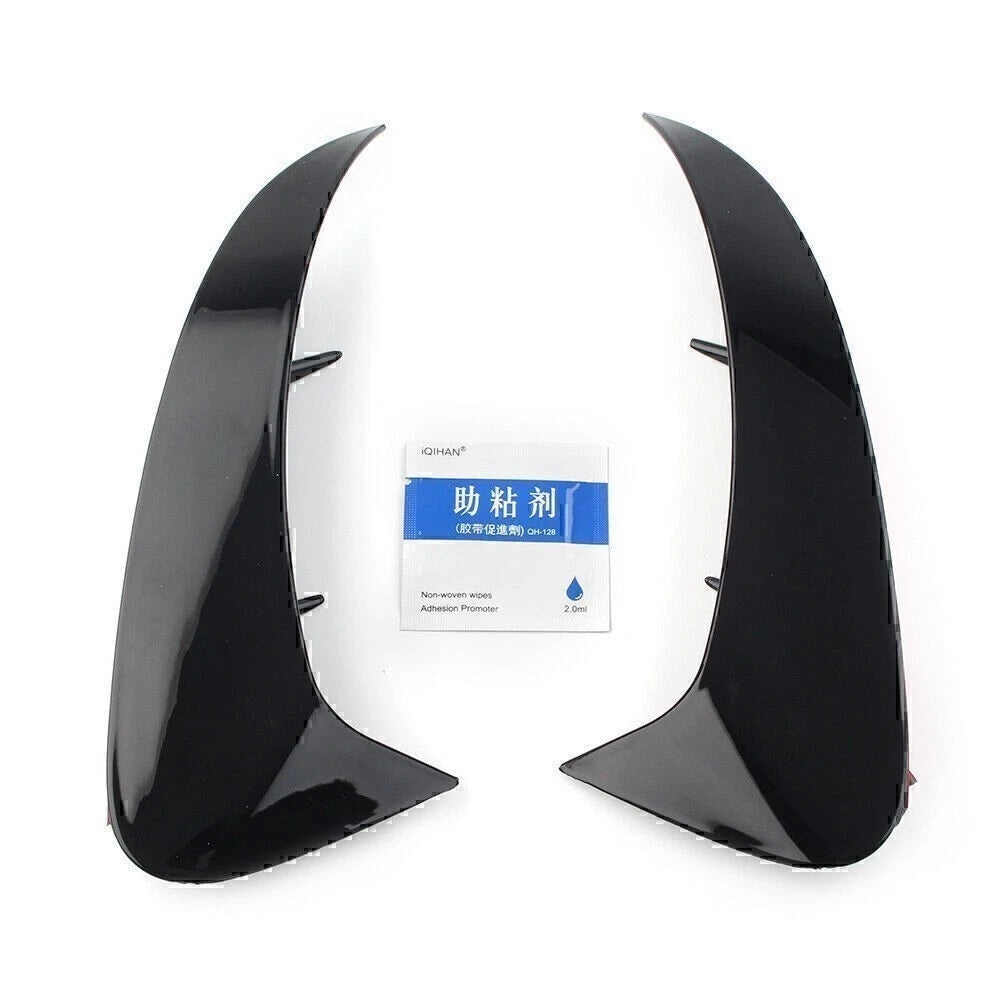 ABS Rear Bumper Fins Trim Canards Splitter For Benz A Class W177 Sport 2019+ Blk