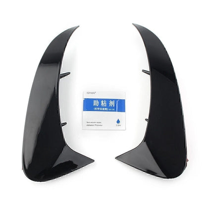 ABS Rear Bumper Fins Trim Canards Splitter For Benz A Class W177 Sport 2019+ Blk