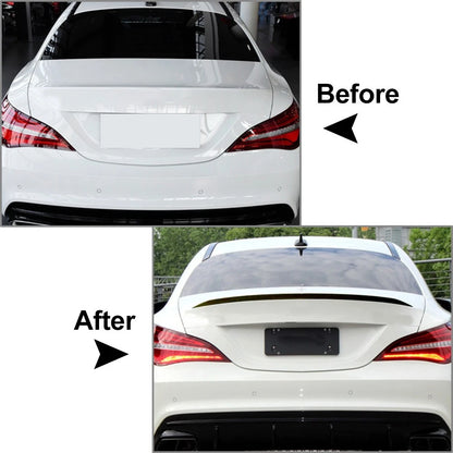 Rear Trunk Lid Spoiler Wing For Benz CLA Class C117 CLA200 260 13-19 Carbon