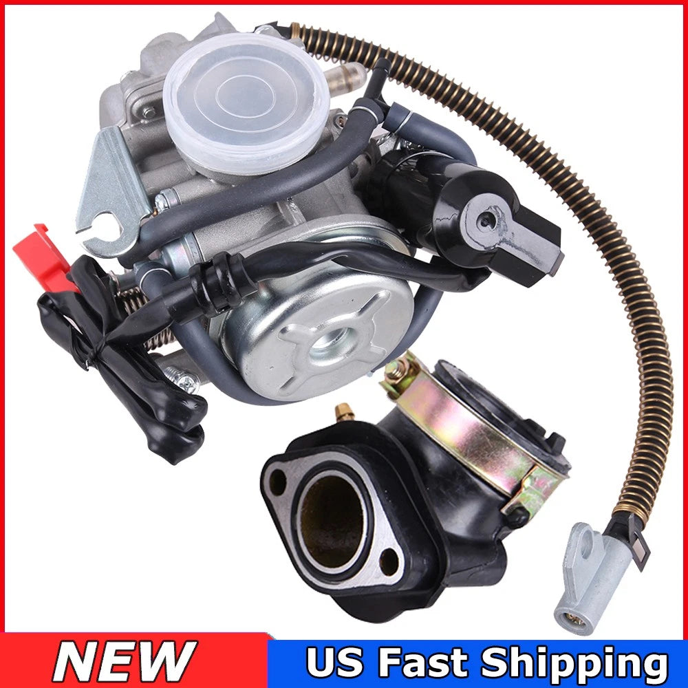 4 stroke GY6 150cc 125cc Engine Carburetor Fuel Carb For ATVs Scooters Baja 24mm