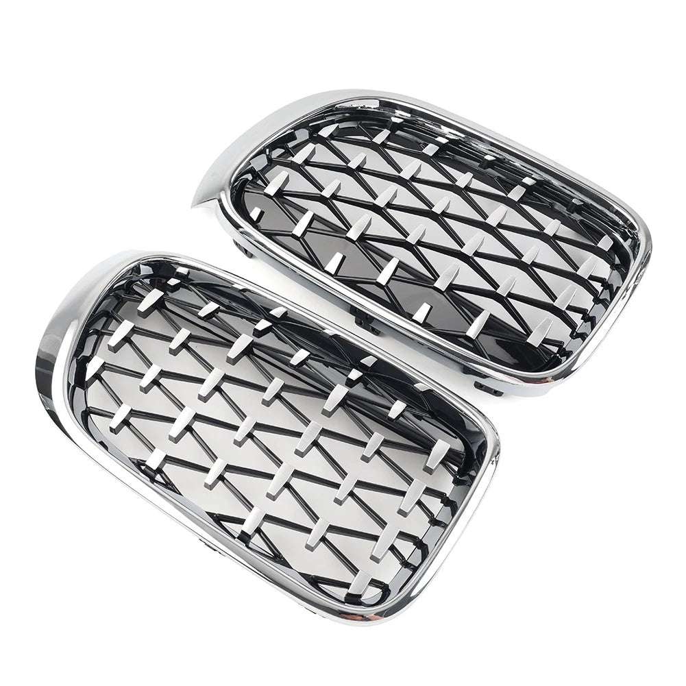 1 Pair Front Bumper Kidney Grille For BMW X3 F25 X4 F26 2014-2017