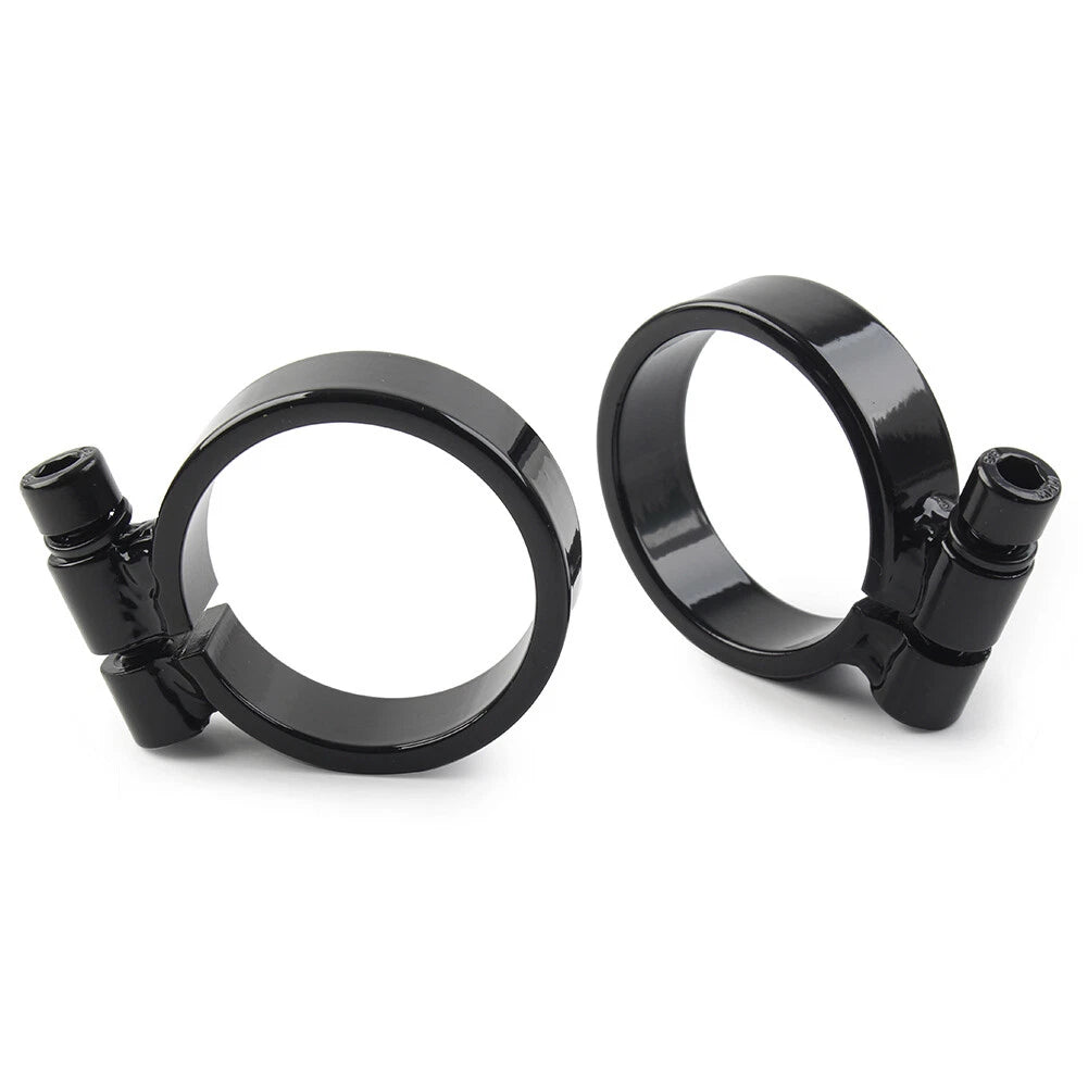 Fit Harley XL Ironhead Sportster 1000 Model 1957-1985 Exhaust Port Clamps Black