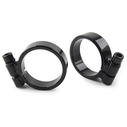 Fit Harley XL Ironhead Sportster 1000 Model 1957-1985 Exhaust Port Clamps Black