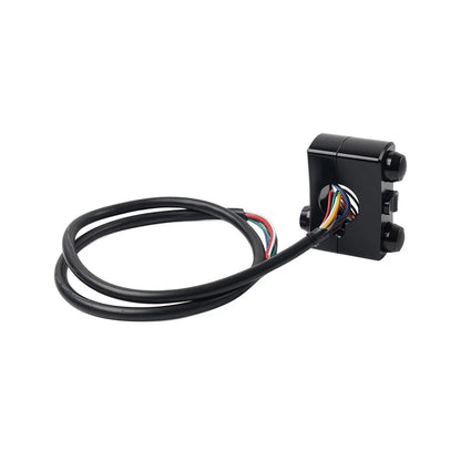 1" Handlebar Control Switch Horn Turn Signal Light Black For Harley Bobber
