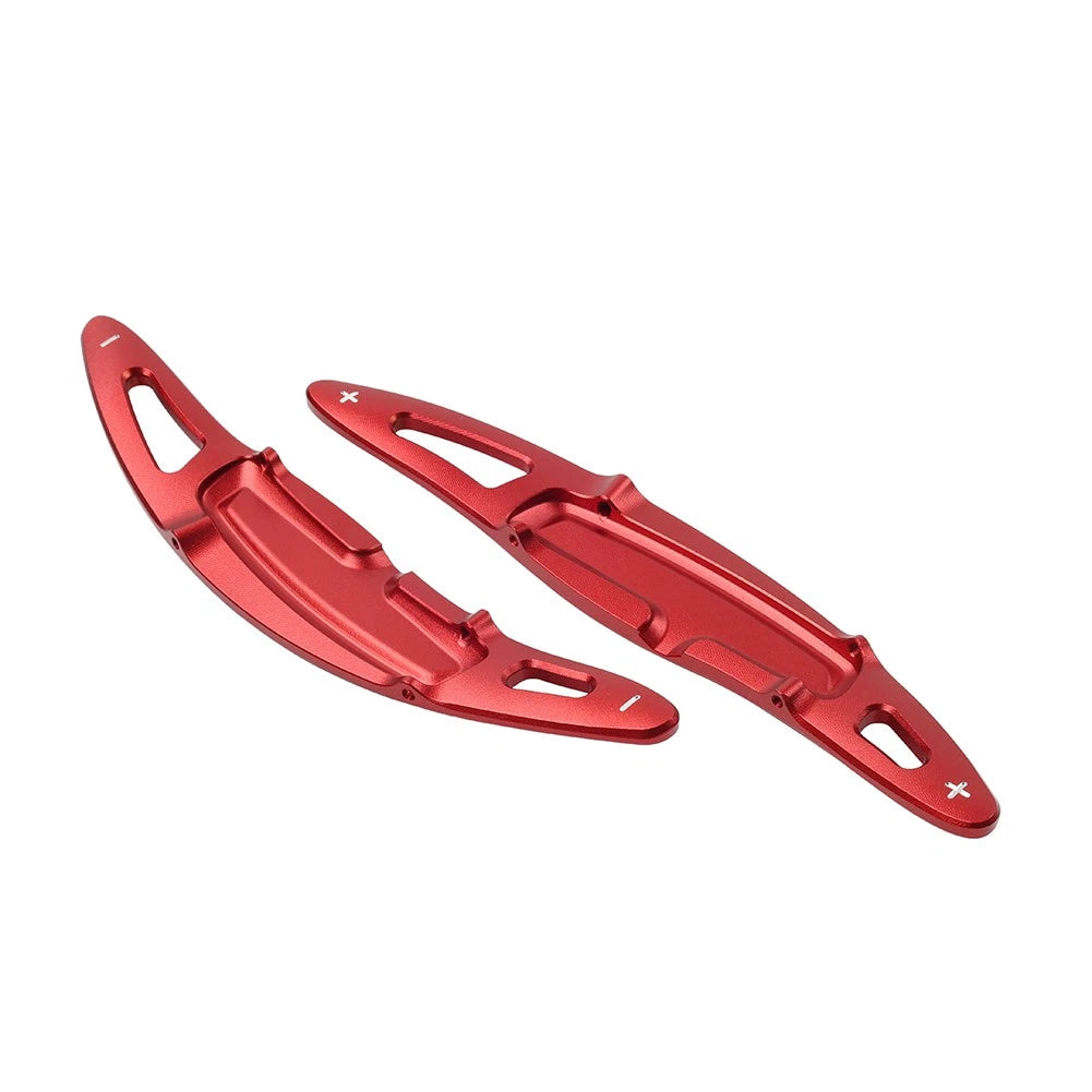 Steering Wheel Shift Paddle Shifter Extension For Porsche Macan Panamera 911 Red