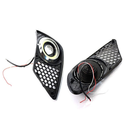 Pair Front Bumper FogLight Grill with light For Mercedes Benz C CLASS W204 08-10