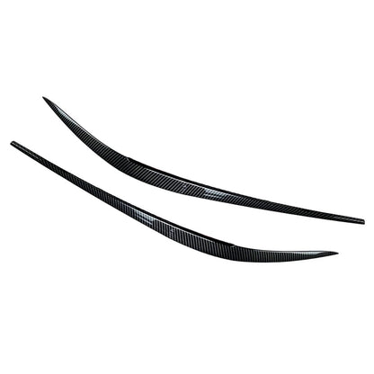 1 Pair ABS Plastic Headlight Eyebrow Eyelid Cover For BMW 3 Series G20 2019-2021