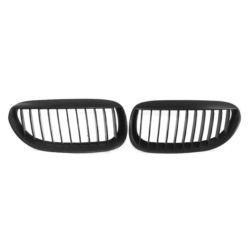 Front Kidney Bumper Grille Fit Matte Black Fit BMW E63 Coupe M6 E64 Cabrio M6