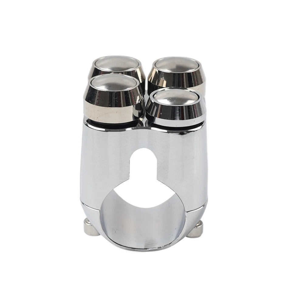 1" Handlebar Horn Turn Signal Light Control Switch Fit Harley Bobber Chrome