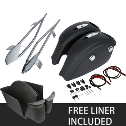 Saddlebags Electronic Latches Audio Lid Rail &Liner For Indian Springfield 16-25