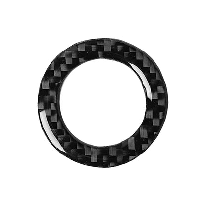 Start Stop Switch Ring Decor Trim Cover for Ford Mustang 2009-2013 Carbon Fiber