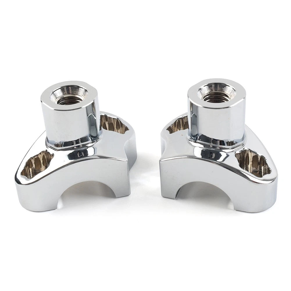 1.7 Tall Handlebar Risers For Harley-Davidson Dyna For Harley Street bob Chrome