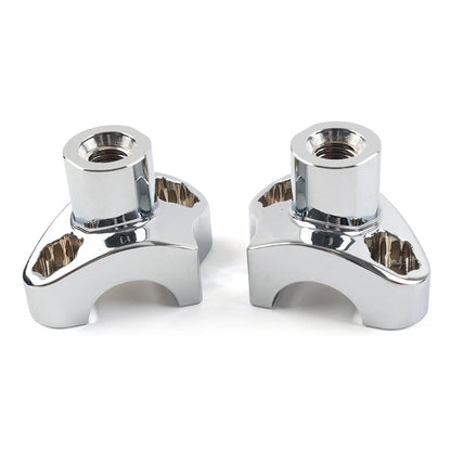 1.7 Tall Handlebar Risers For Harley-Davidson Dyna For Harley Street bob Chrome