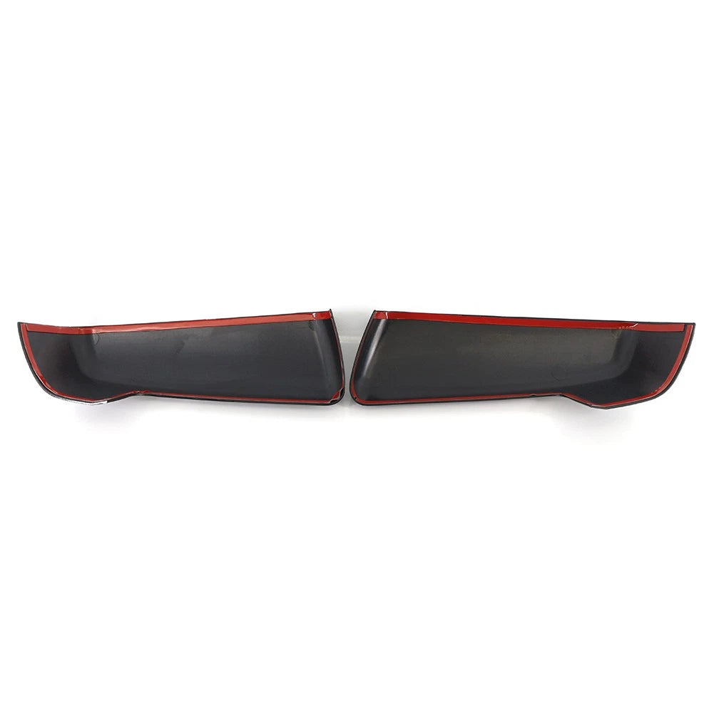 2pcs Black Rearview Mirror Cover Decor For Chevy Silverado Sierra 1500 2019-2022