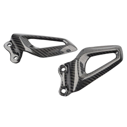Carbon Fiber Rearset Footrest Plate Heel Guard For BMW S1000RR19-24 M1000RR 21+