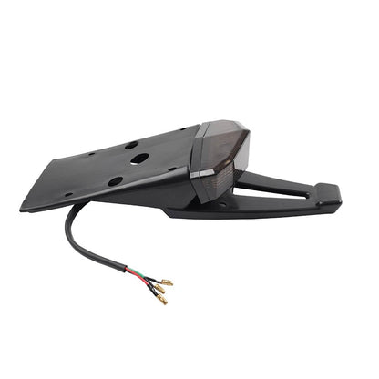 Motorcycle Rear Mudguard Brake Tail Light License Plate Lamp For Dirt Bike Smoke
