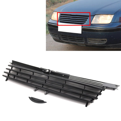 Front Hood Bumper Grille Glossy Black For VW Jetta Bora MK4 1999-2004 2000