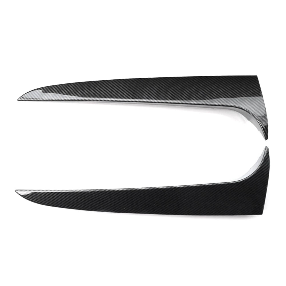 2pcs Rear Window Side Spoiler Canard Splitter Trim For BMW X3 F25 2011-2017