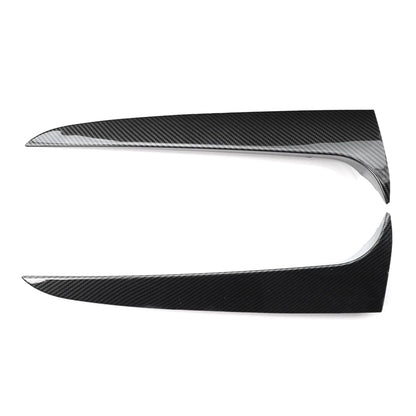 2pcs Rear Window Side Spoiler Canard Splitter Trim For BMW X3 F25 2011-2017