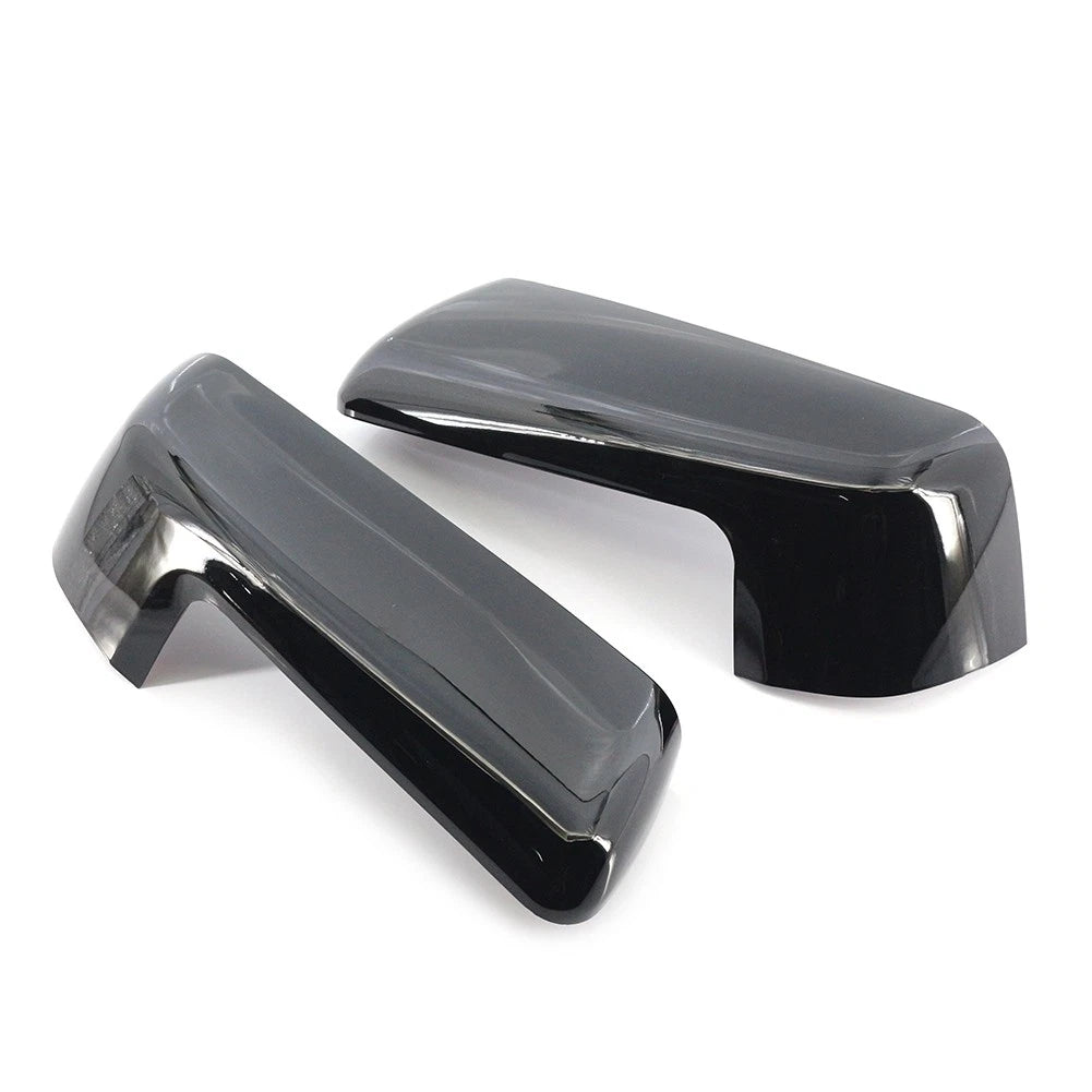 2pcs Black Rearview Mirror Cover Decor For Chevy Silverado Sierra 1500 2019-2022