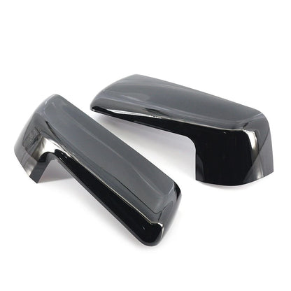 2pcs Black Rearview Mirror Cover Decor For Chevy Silverado Sierra 1500 2019-2022