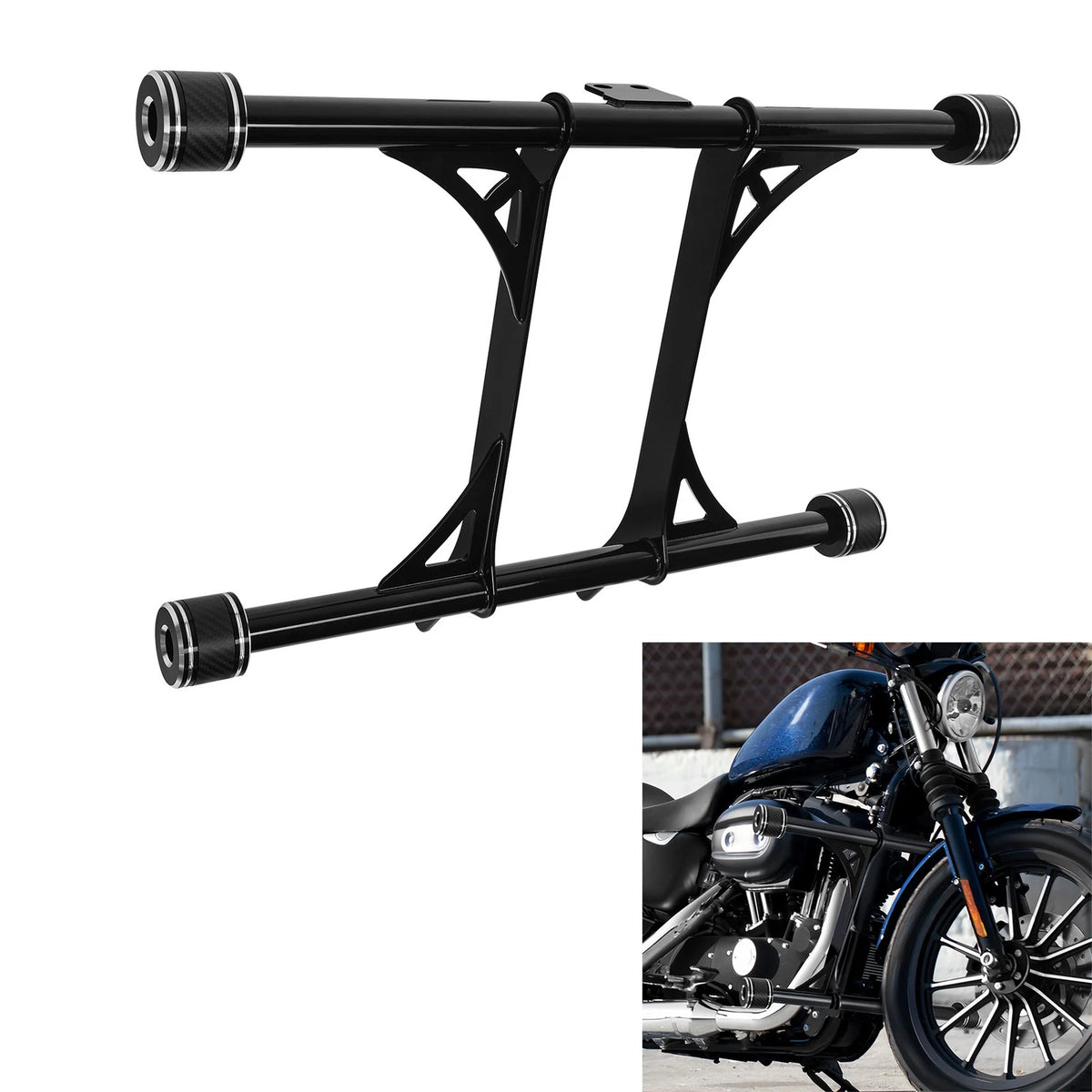 Engine Guard Crash Bar Fit For Harley Sportster XL883 XL1200 Custom 48 72 04-22