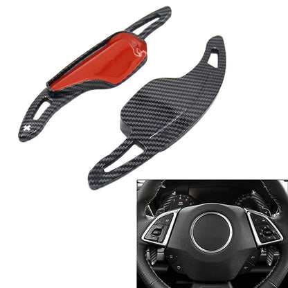 2Pcs Steering Wheel Shift Paddle Extension For Chevrolet Camaro Corvette C7