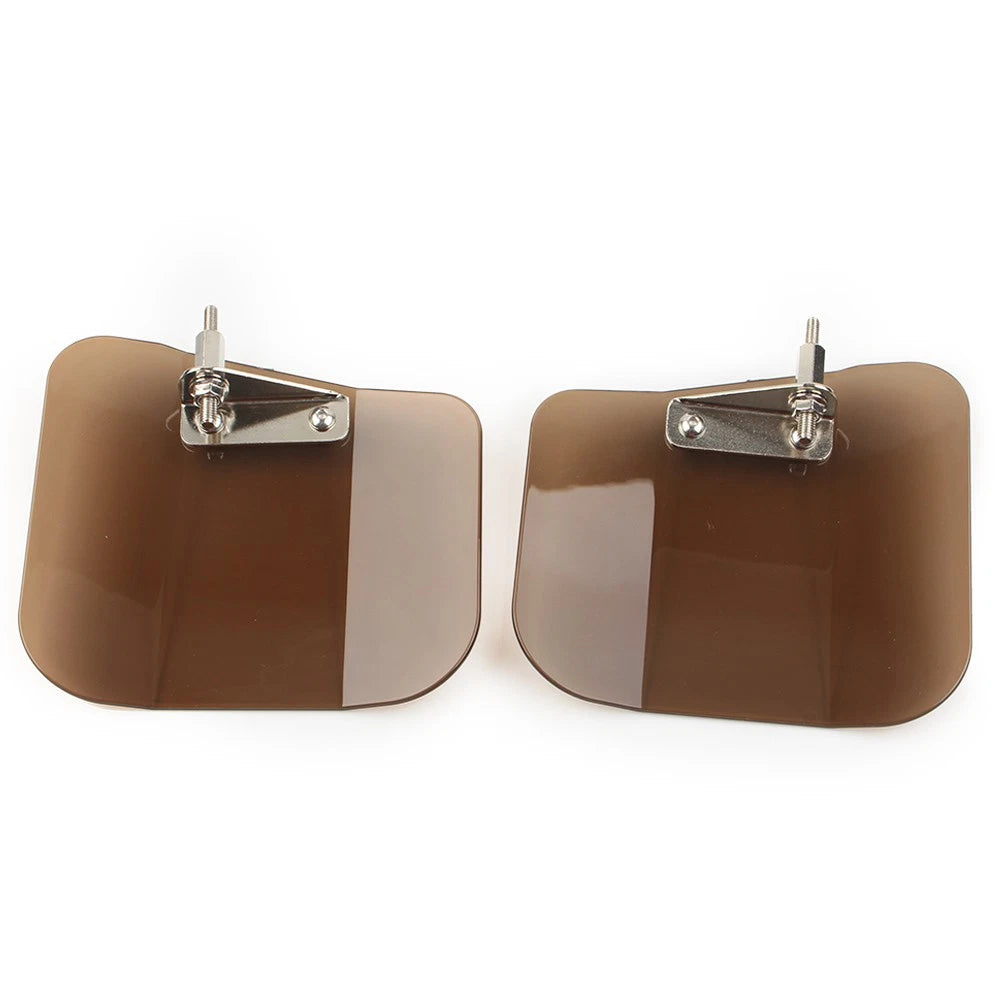 Air Wing Windshield Deflector Mirror Mount For Honda GL1800 F6B Motorcycle Tan