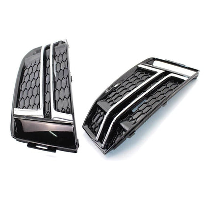 Front Bumper Lower Grille Grill L + R Set for AUDI S4 A4 B9 2017-2018 US
