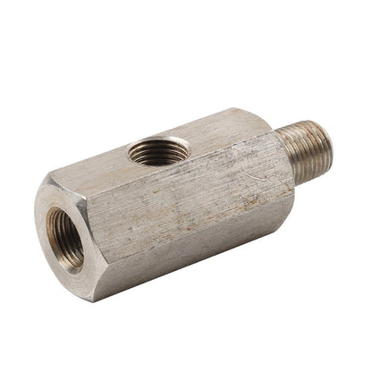 1/8" NPT Oil Pressure Sensor Tee to NPT Adapter For Turbo Supply Feed Line Gauge