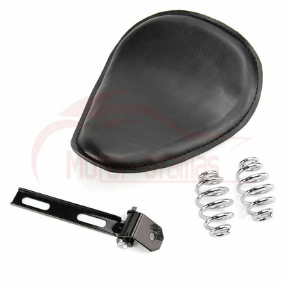 Black Motorcycle Solo Seat Springs For Harley Yamaha Honda Suzuki Bobber Chopper