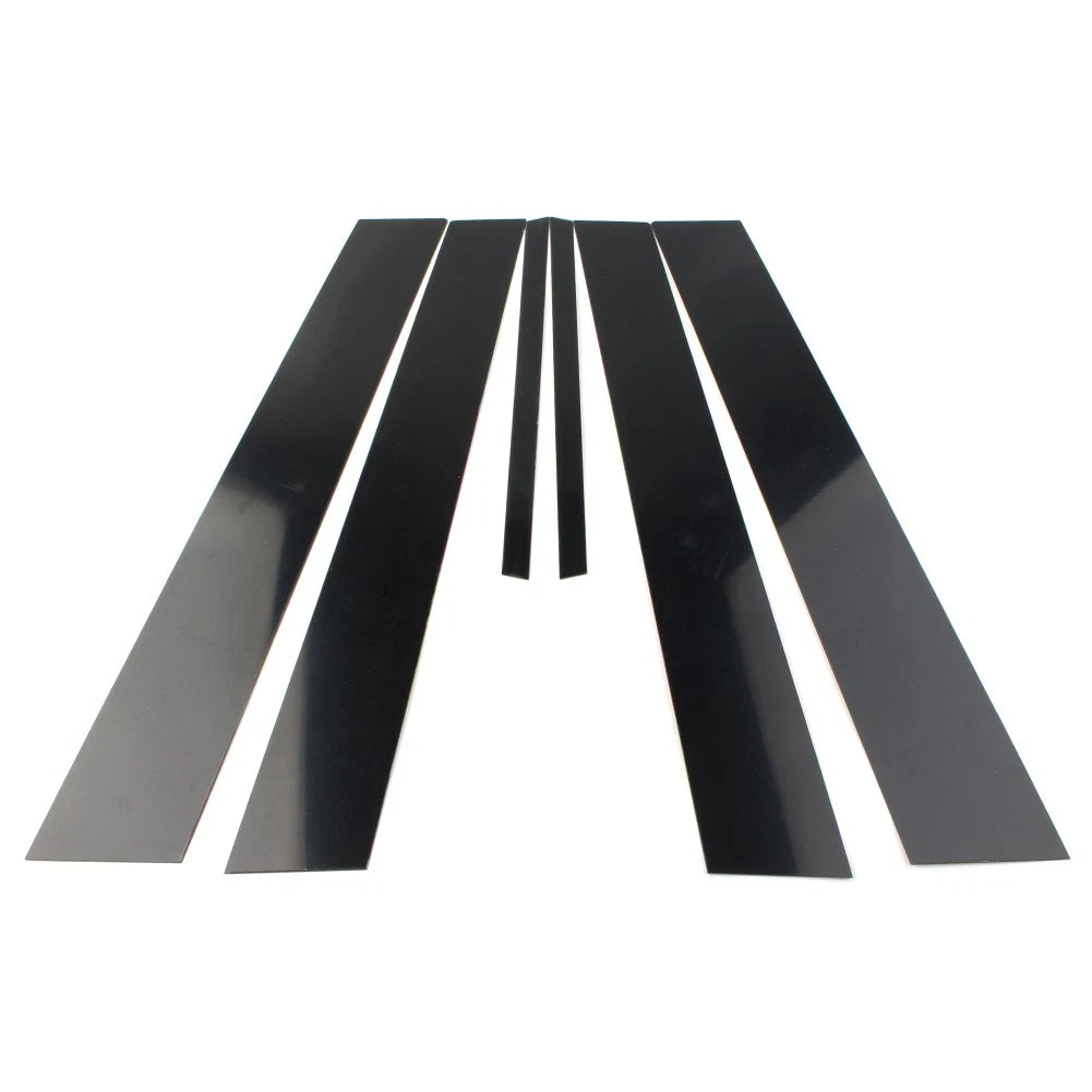 6pc Door Trim Cover Kit  Black Pillar Posts For Honda Civic 2006-2011 (4dr)