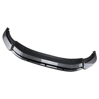 Front Bumper Spoiler Lip For Volkswagen Tiguan Rline 2021-23 Carbon Fiber Black