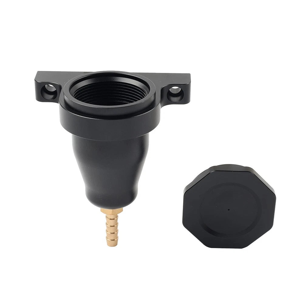 Black Upgraded Billet Hydraulic Clutch Reservoir w/O-Ring Application Universal