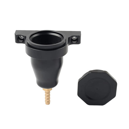 Black Upgraded Billet Hydraulic Clutch Reservoir w/O-Ring Application Universal