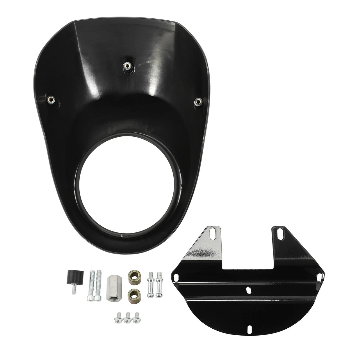 39mm Fork Front Headlight Fairing Cowl Mask For Harley Sportster XL Dyna 1973-Up