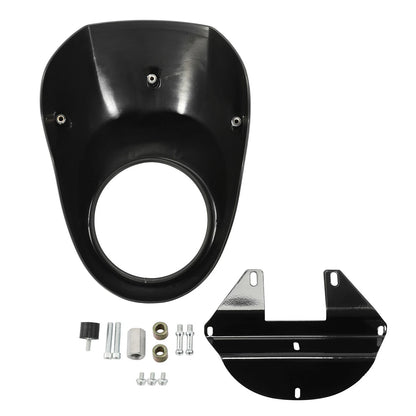 39mm Fork Front Headlight Fairing Cowl Mask For Harley Sportster XL Dyna 1973-Up