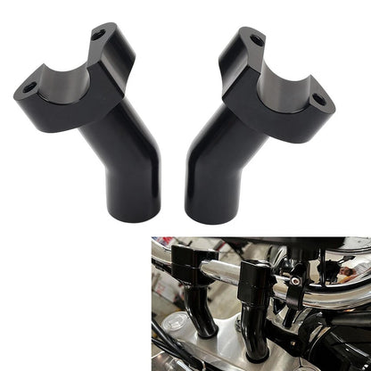 3 1/2" Pullback Handlebar Risers Fit Harley 1" Bar Dyna Softail Road King Black