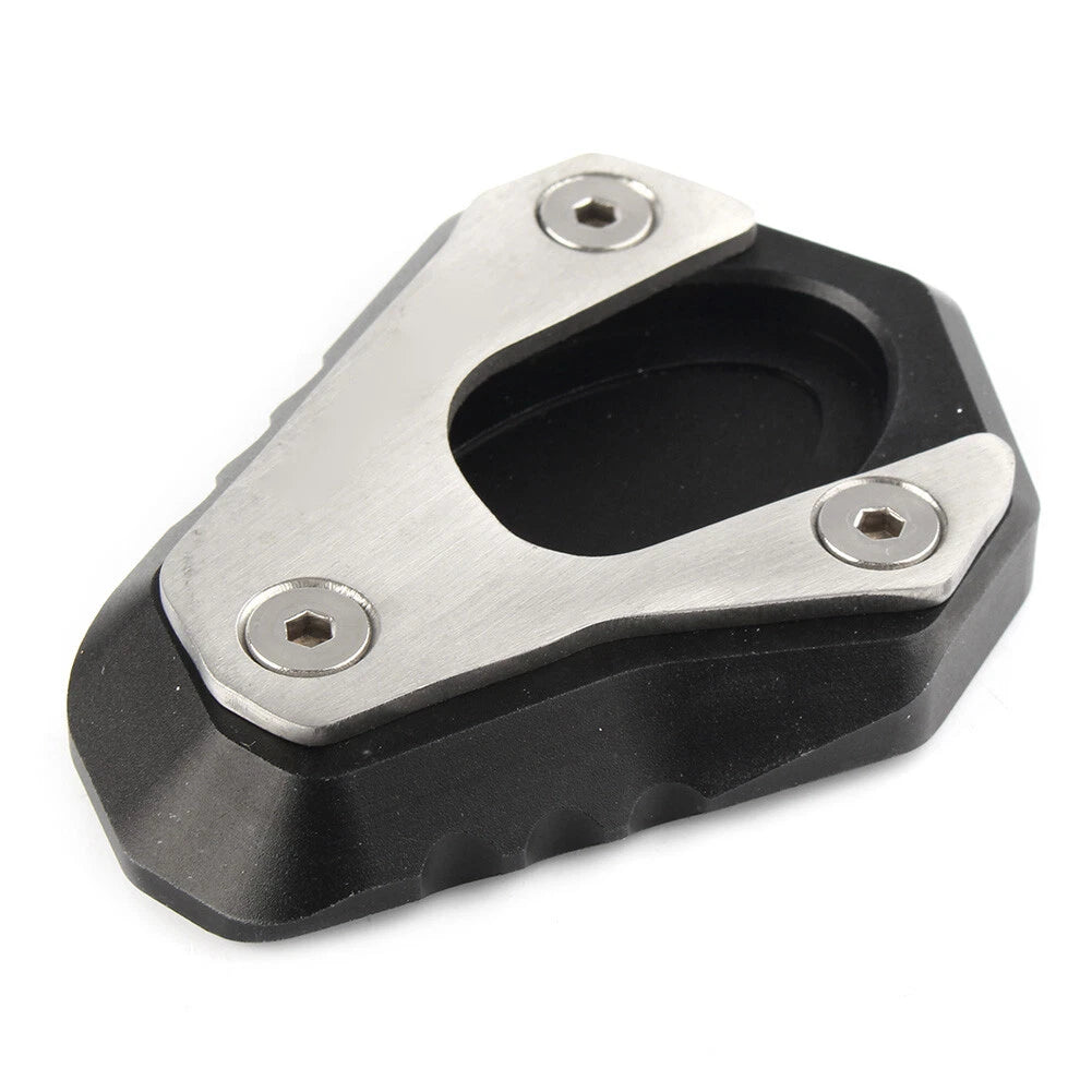 Side Kickstand Stand Extension Plate Pad For Kawasaki Z900 Z900RS 2017-23 Black