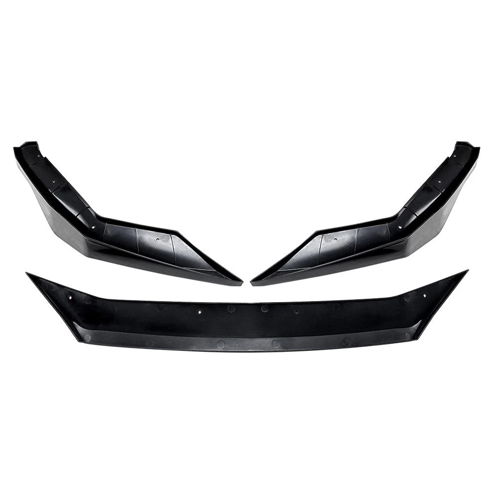 Front Bumper Splitter Spoiler Lip For BMW 5 Series M5 F90 LCI 21-24 Carbon Look