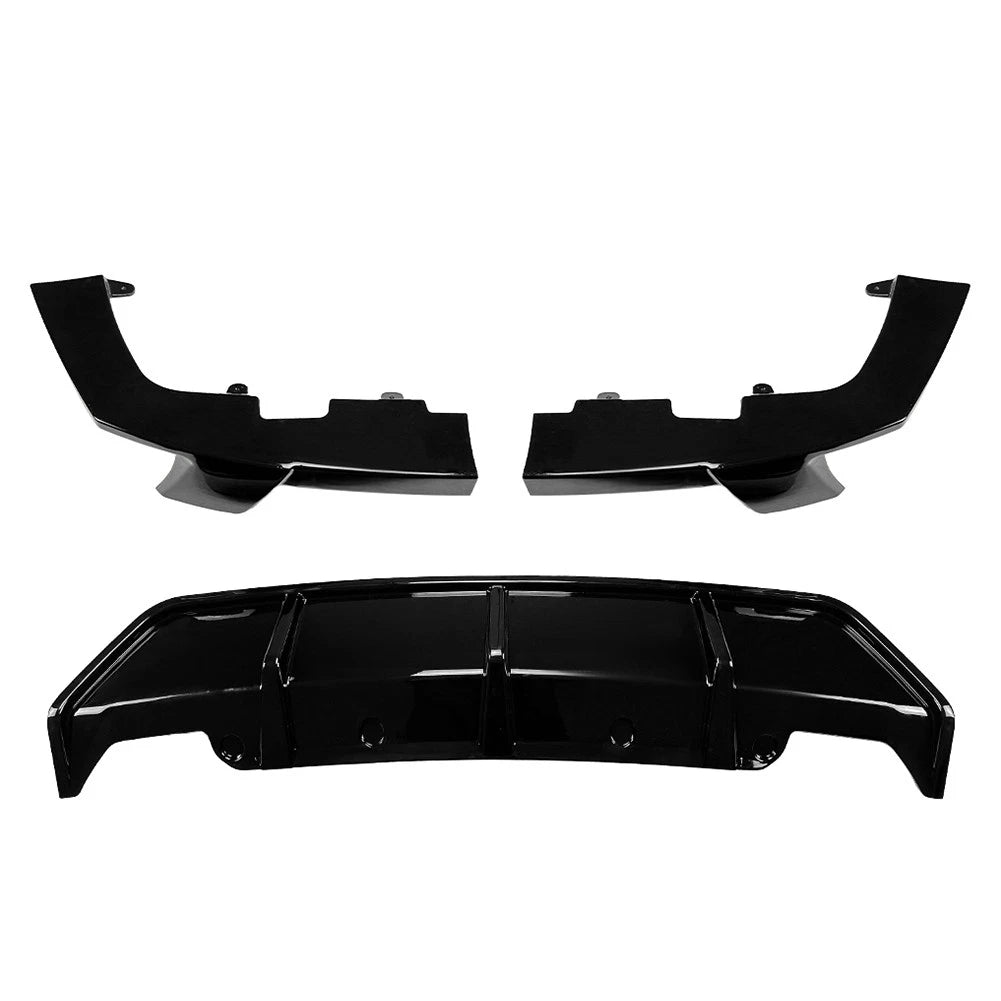 Glossy Black Rear Bumper Splitter Spoiler Lip For BMW X6 G06 M Sport 2019-2024