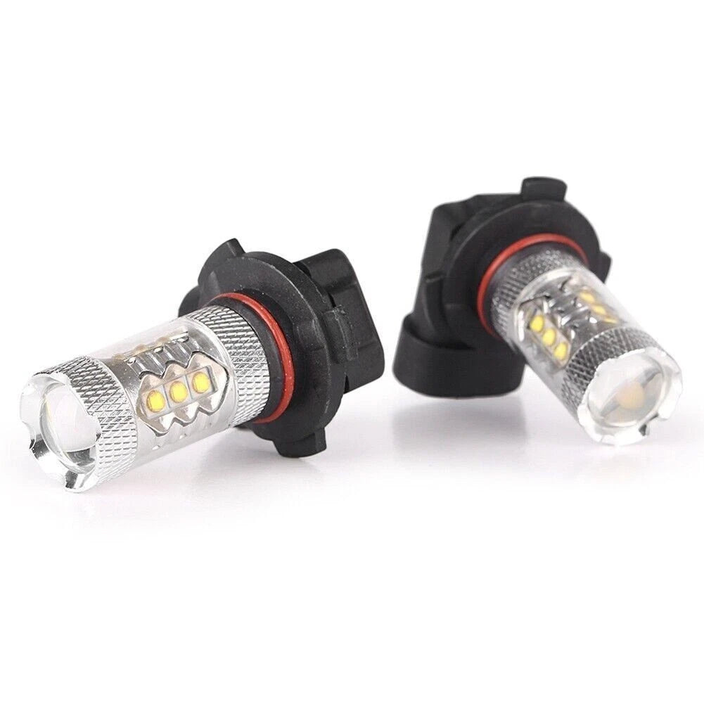2x 80W 12V H10 High Power LED  6000K Super Fog Driving Lights Bulbs White US