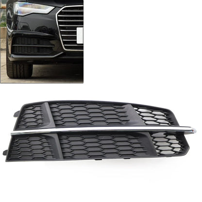 Black Chrome Front Right Bumper Lower Side Grille For Audi A6 C7 2014-18 Right