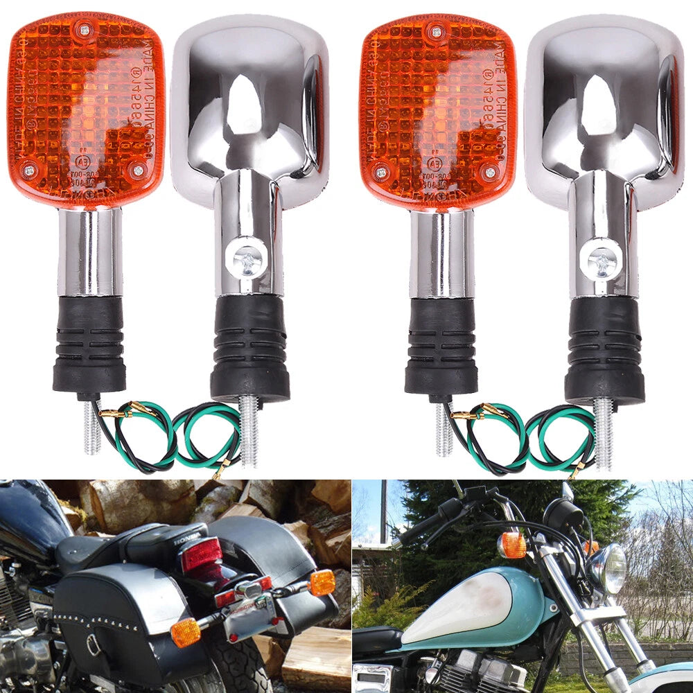 4x Turn Signal Blinker Lights For Honda Shadow 500 VT500C Rebel CA250 CMX250 400